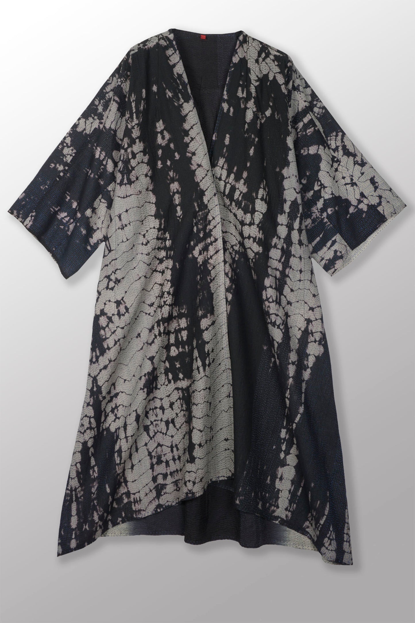 SERPENT PRINT KANTHA KIMONO MAXI - sp2318-blk -