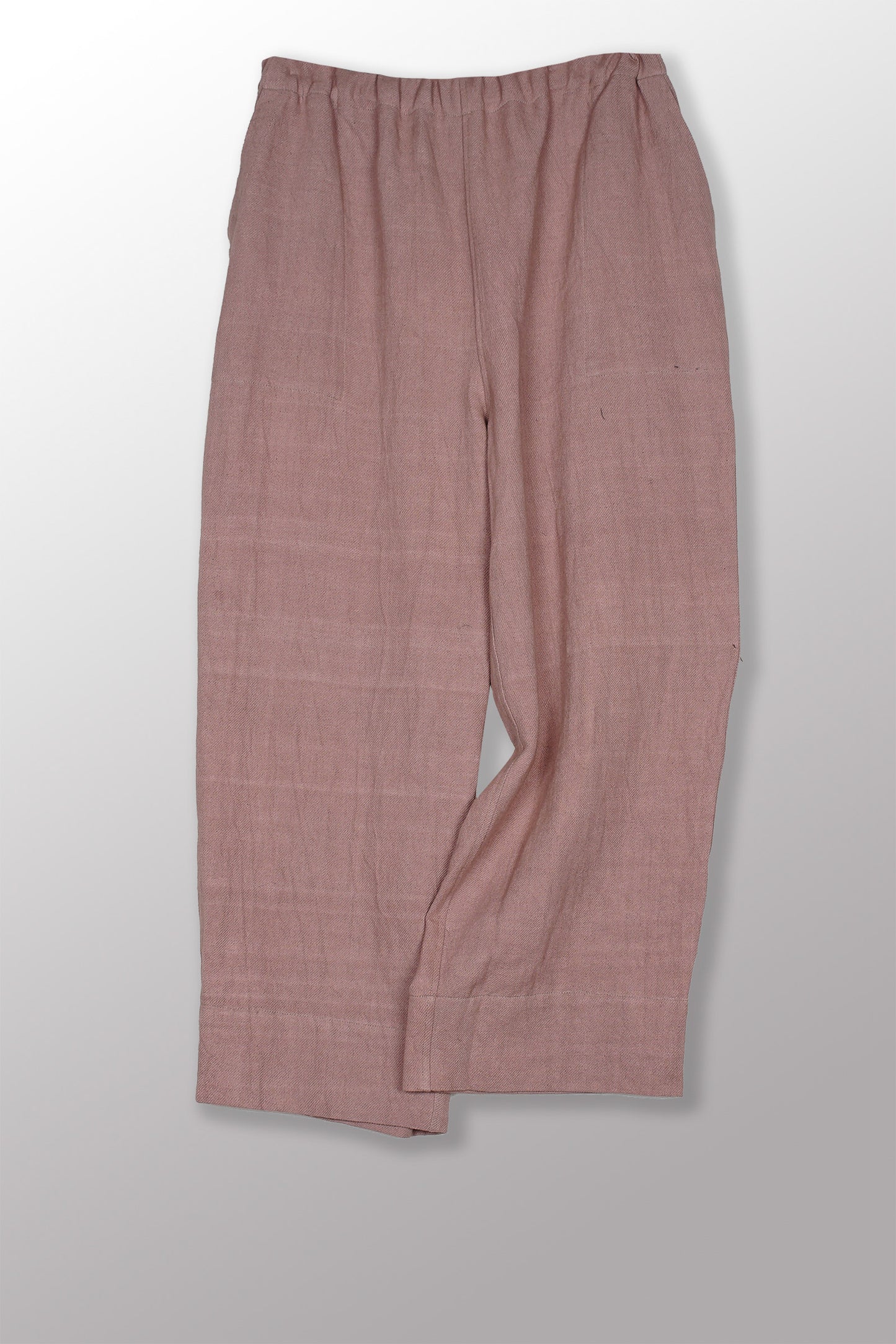 DYED COTTON LINEN TWILL BASIC PANTS - tl1668-ntl -