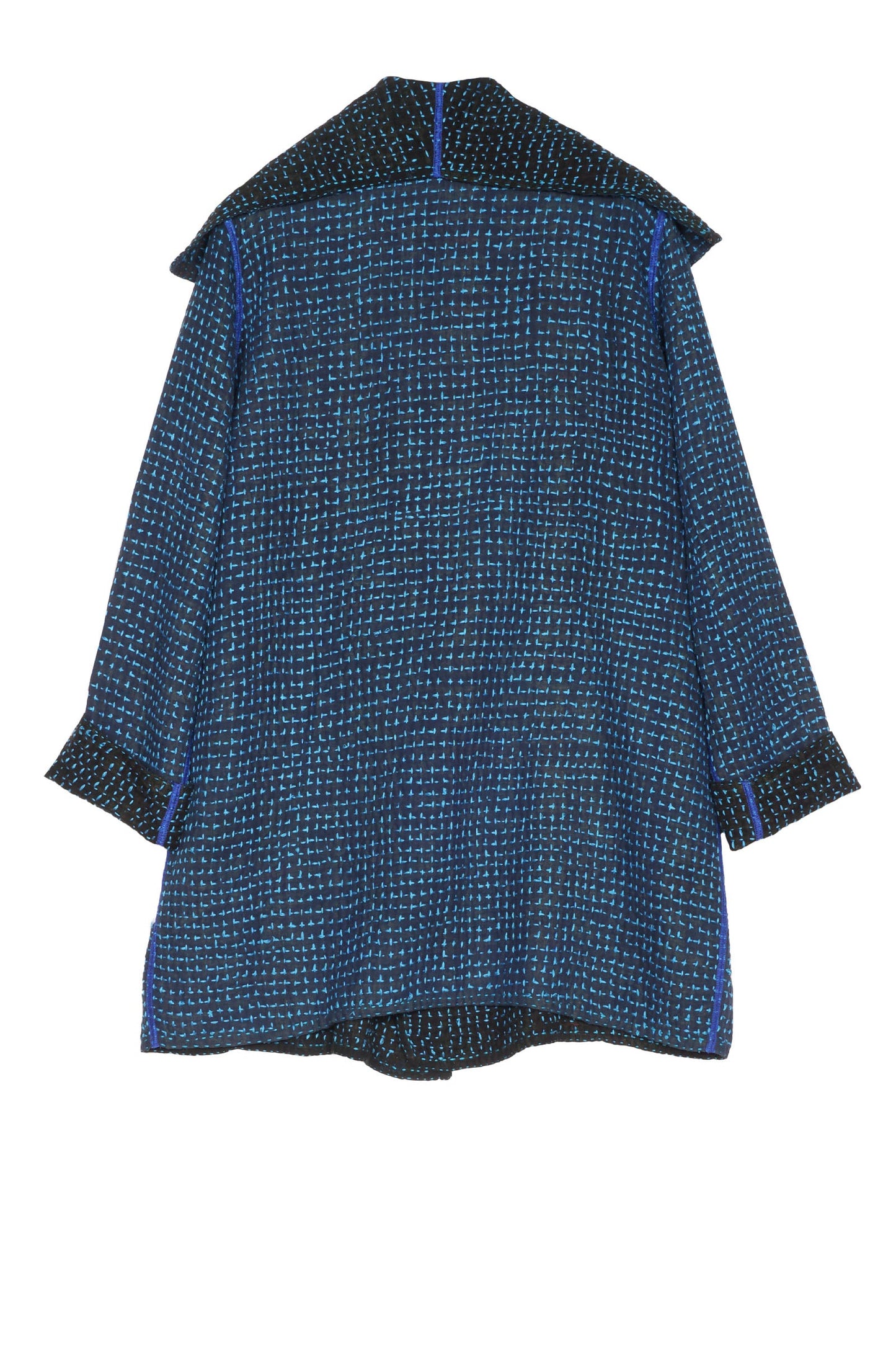 WAFFLE KANTHA POCKET JKT - wf3002-blu -