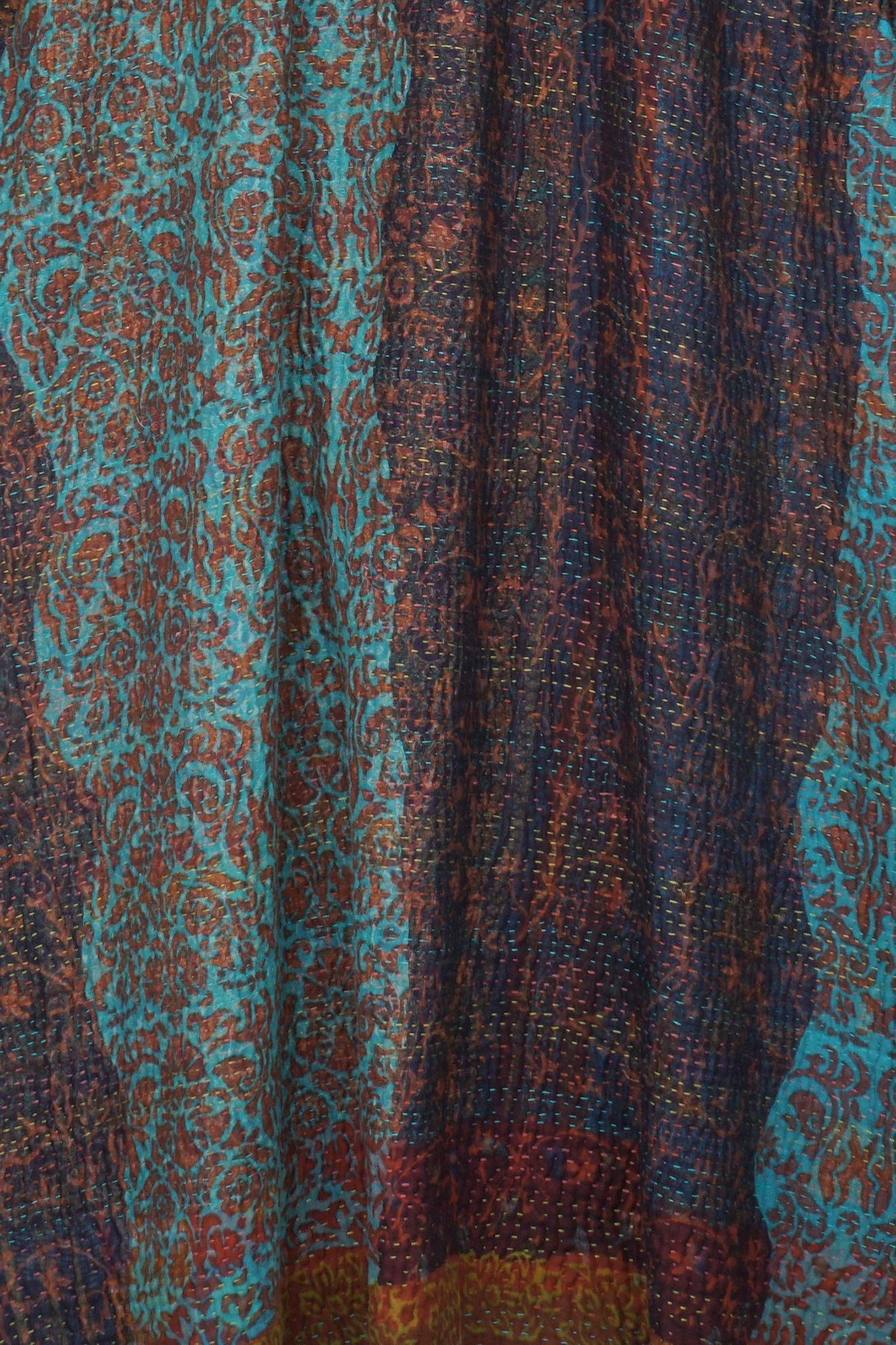 BAGH PRINT KANTHA KIMONO ROBE