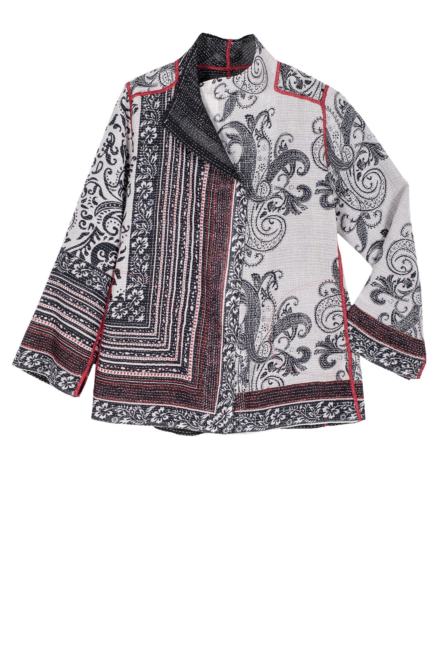 COTTON PAISLEY KANTHA SHORT JKT