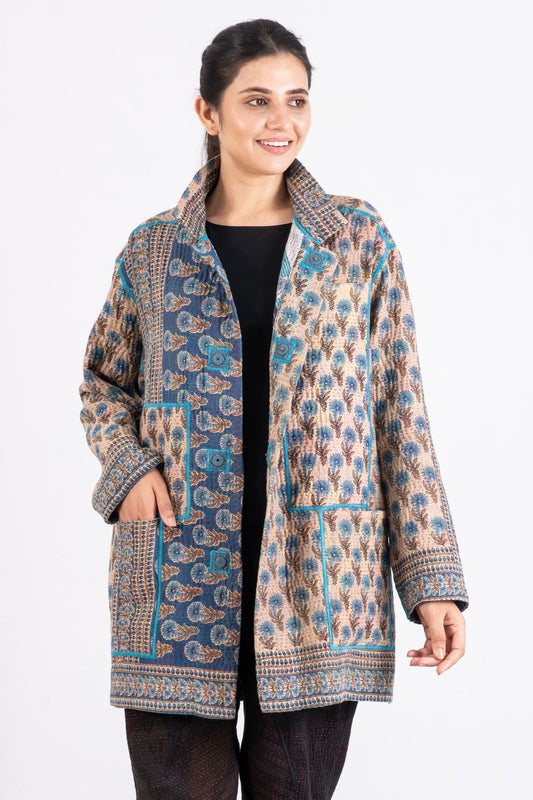 VINTAGE COTTON KANTHA MEN'S JKT