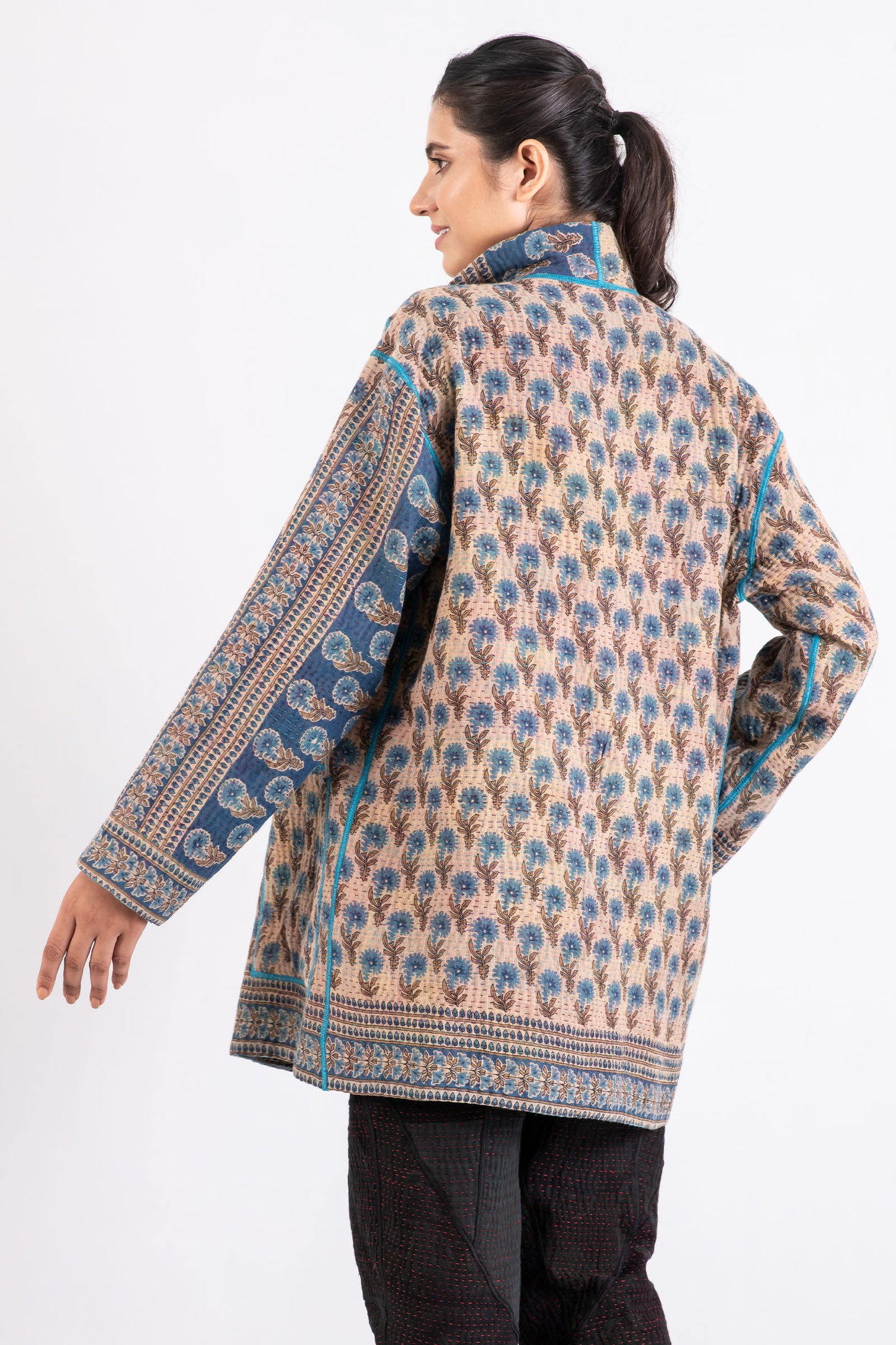 VINTAGE COTTON KANTHA MEN'S JKT