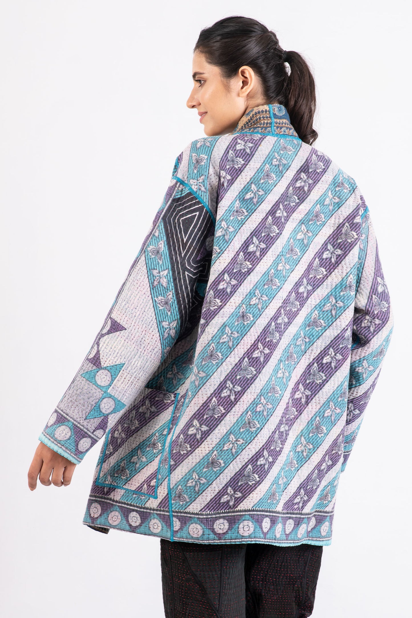 VINTAGE COTTON KANTHA MEN'S JKT