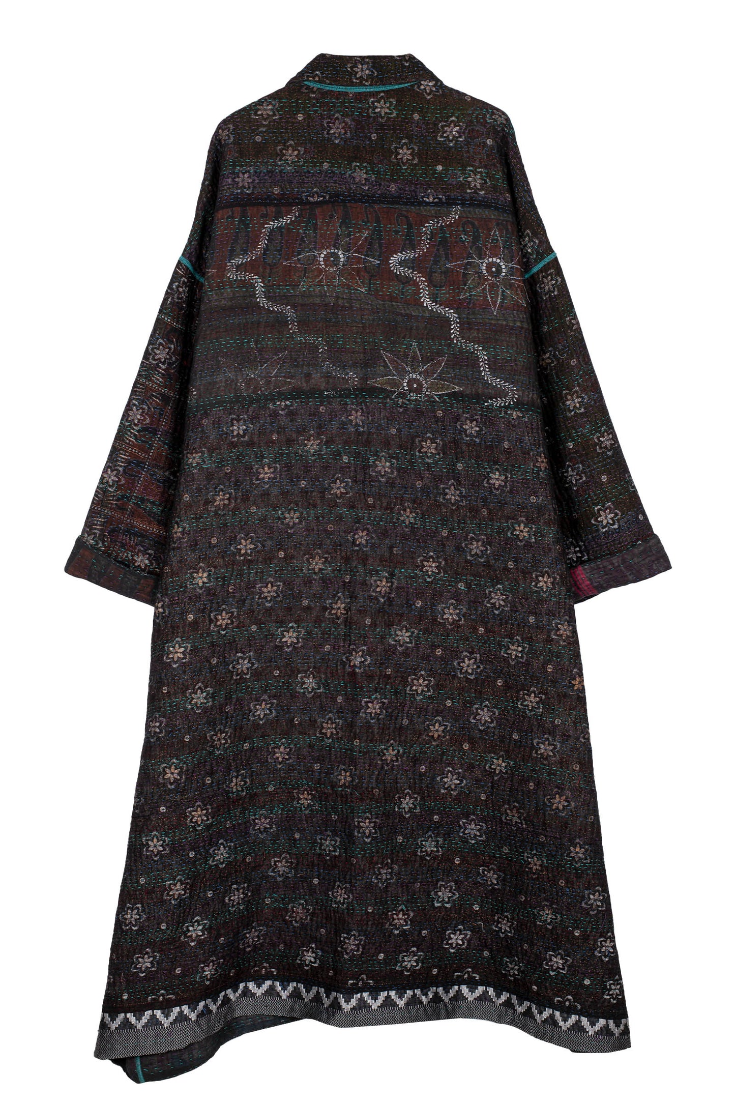 VINTAGE COTTON KANTHA OVERSIZED COAT