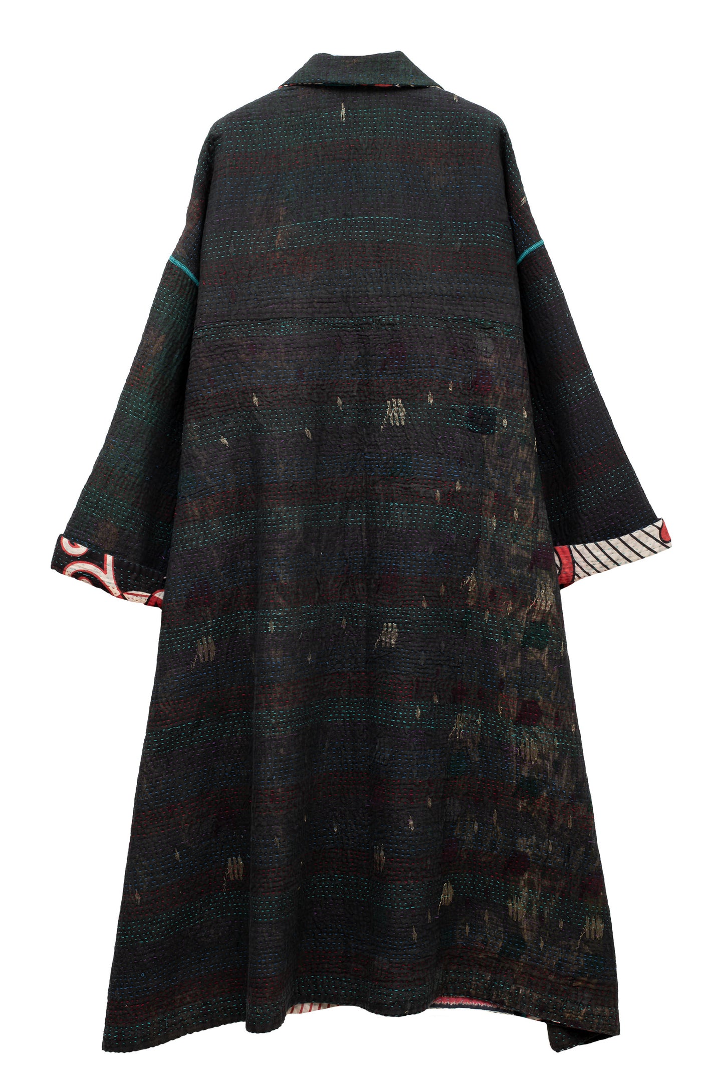 VINTAGE COTTON KANTHA OVERSIZED COAT