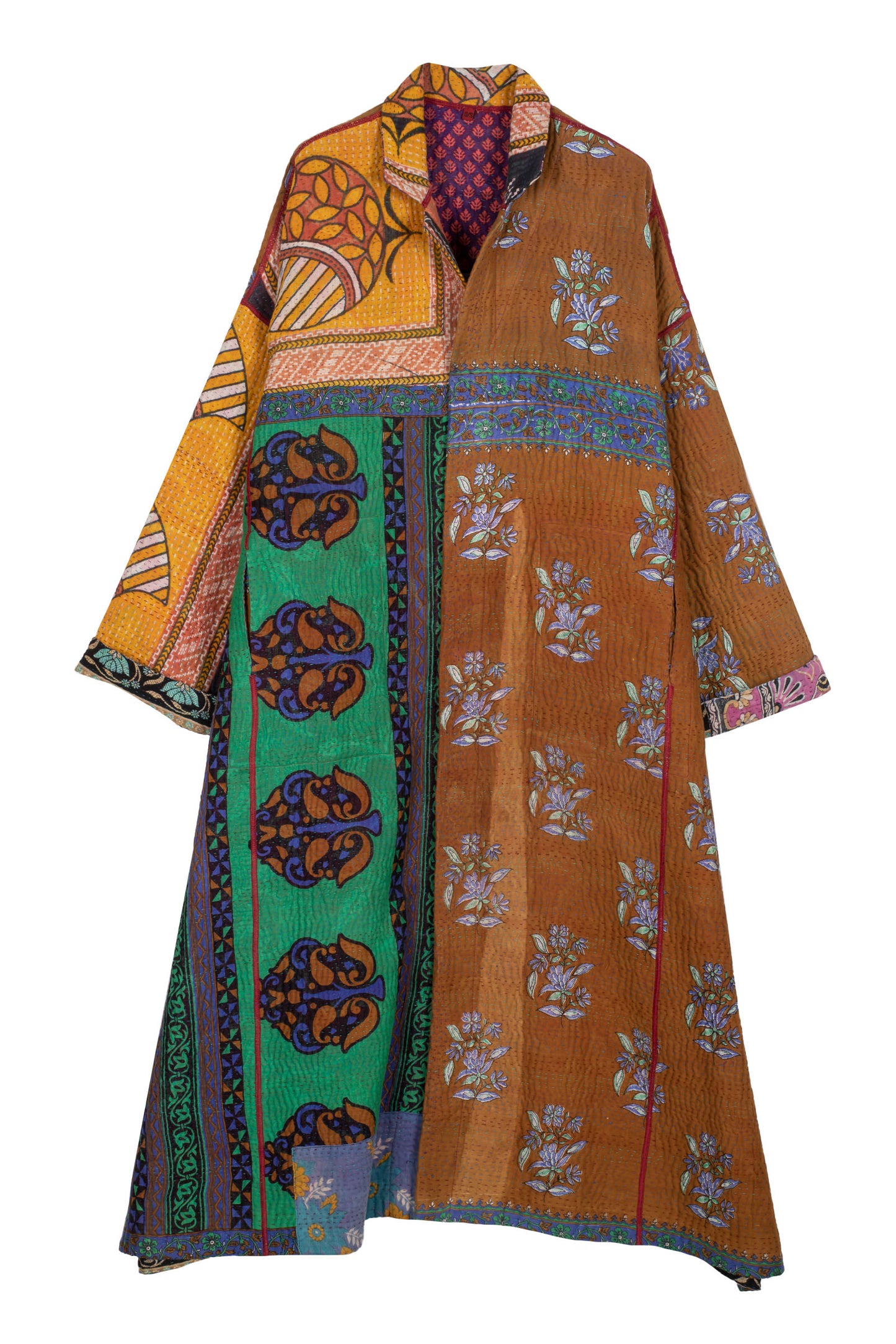 VINTAGE COTTON KANTHA OVERSIZED COAT