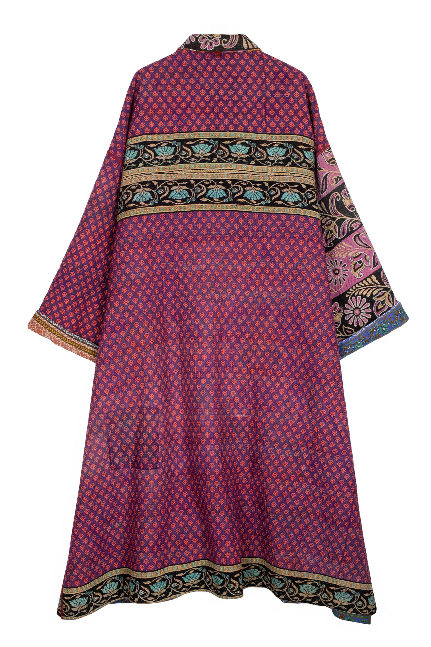 VINTAGE COTTON KANTHA OVERSIZED COAT