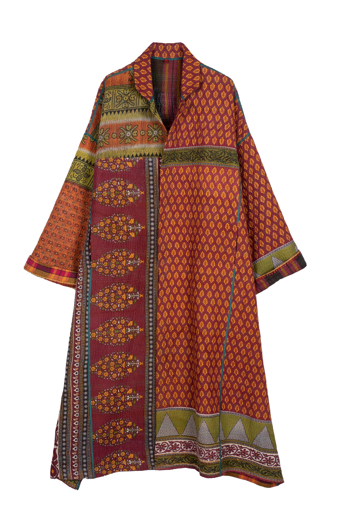 VINTAGE COTTON KANTHA OVERSIZED COAT