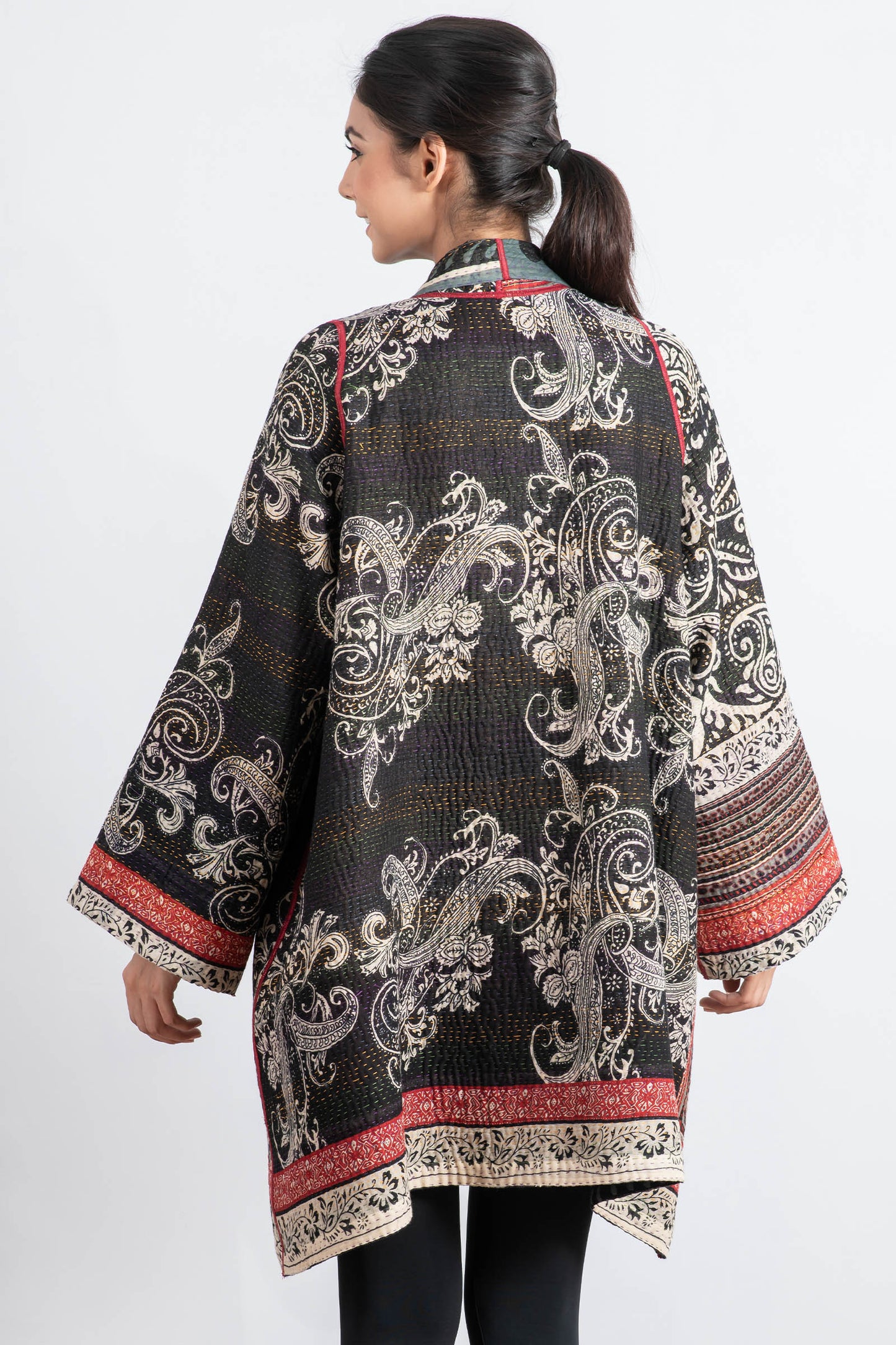 DOT & PAISLEY KANTHA A-LINE JKT