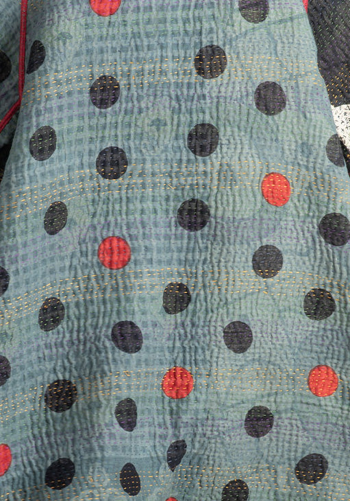 DOT & PAISLEY KANTHA A-LINE JKT