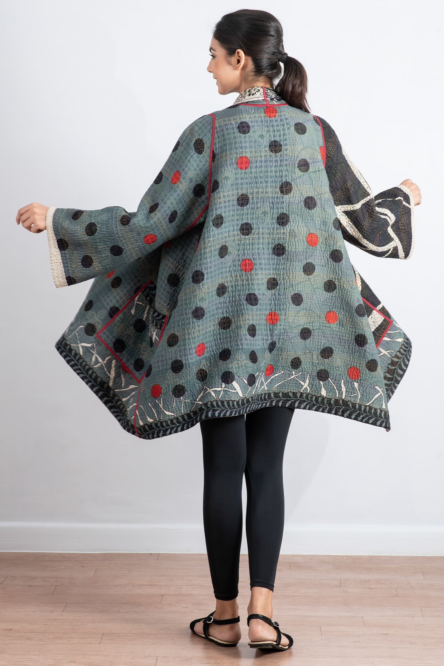 DOT & PAISLEY KANTHA A-LINE JKT