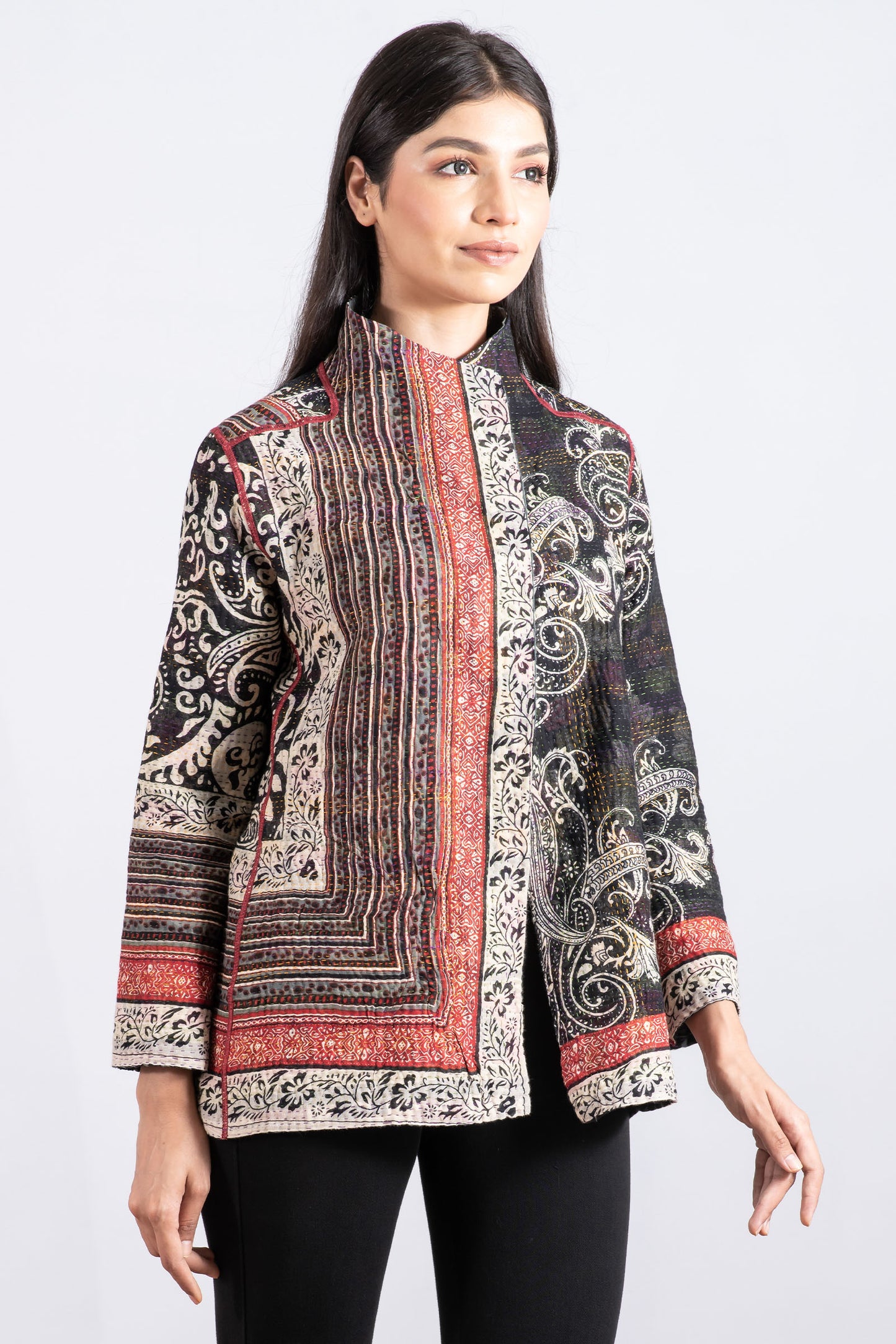 DOT & PAISLEY KANTHA SHORT JKT