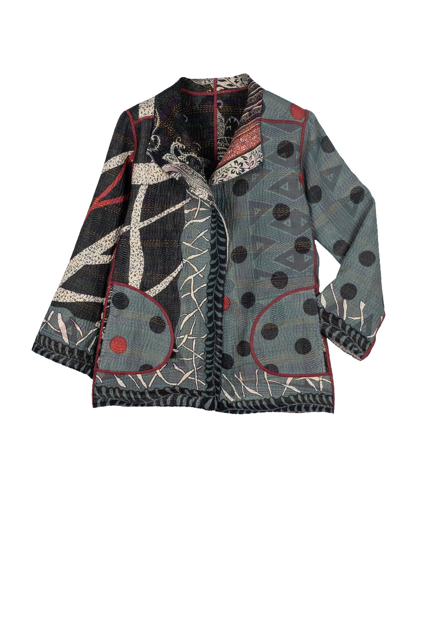 DOT & PAISLEY KANTHA SHORT JKT