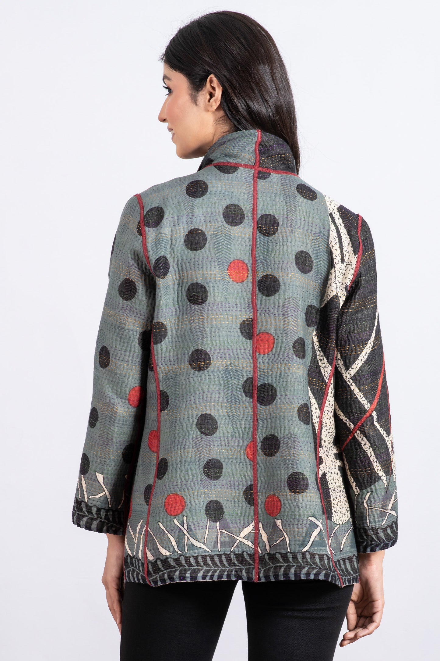 DOT & PAISLEY KANTHA SHORT JKT