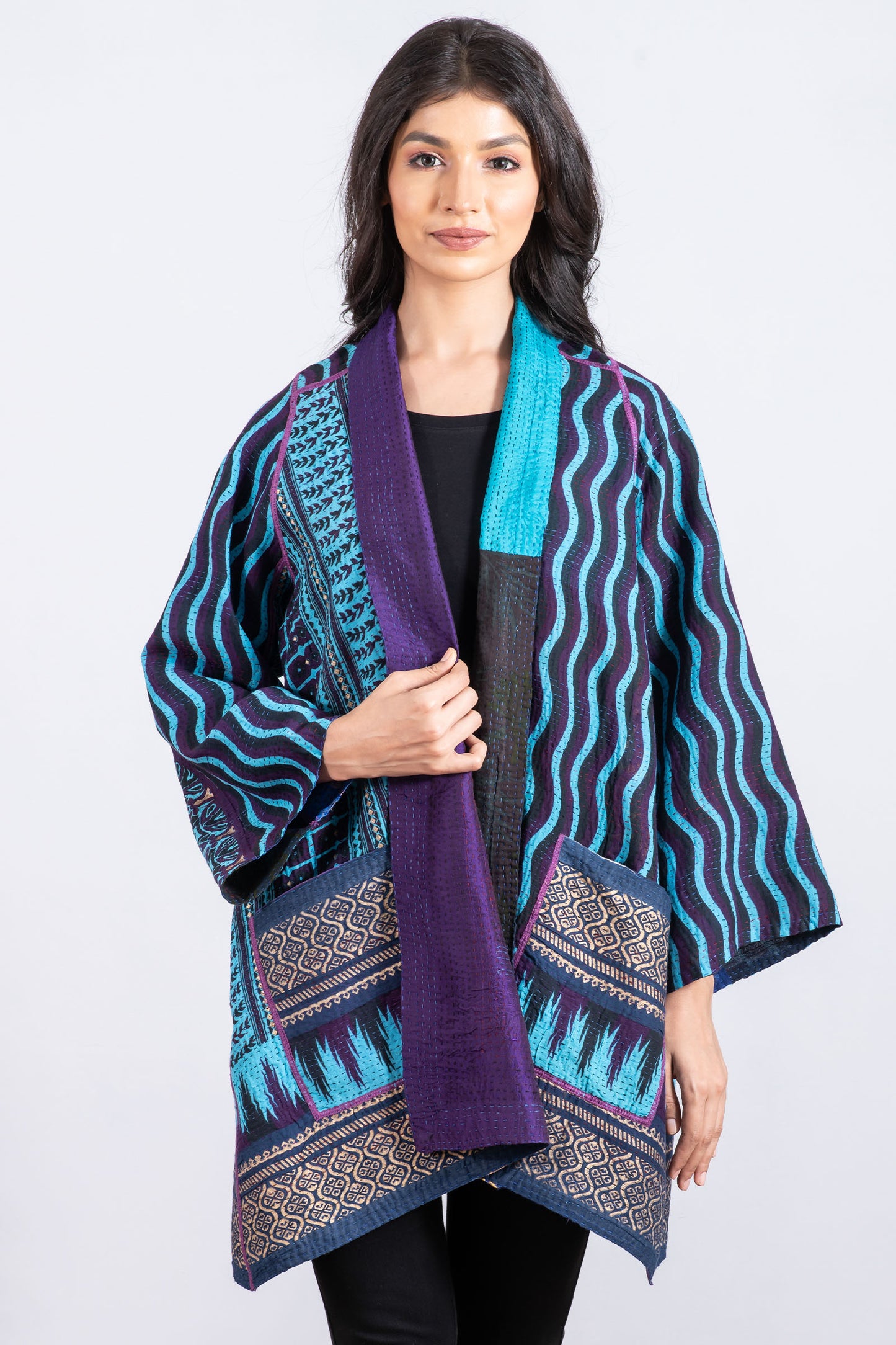 DESSERT WAVES KANTHA A-LINE JKT