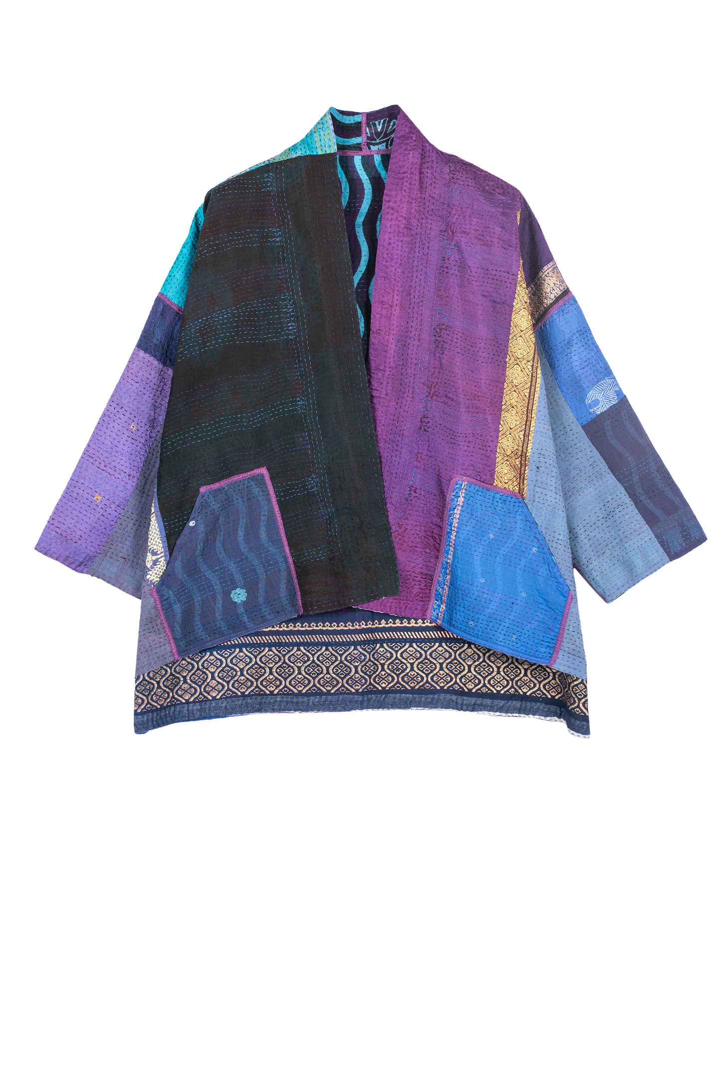 DESSERT WAVES KANTHA MINI KIMONO JKT