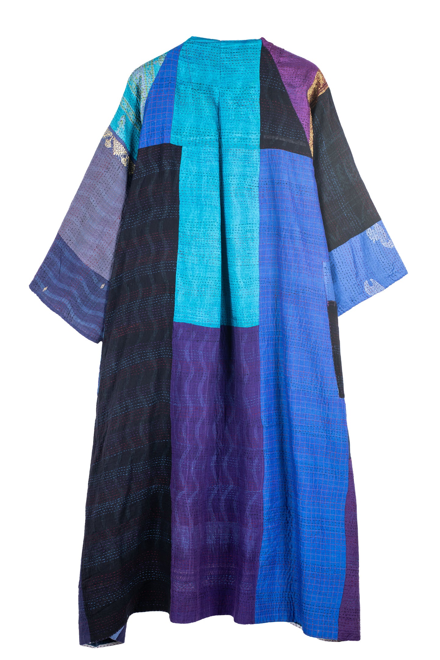 DESSERT WAVES KANTHA KIMONO MAXI