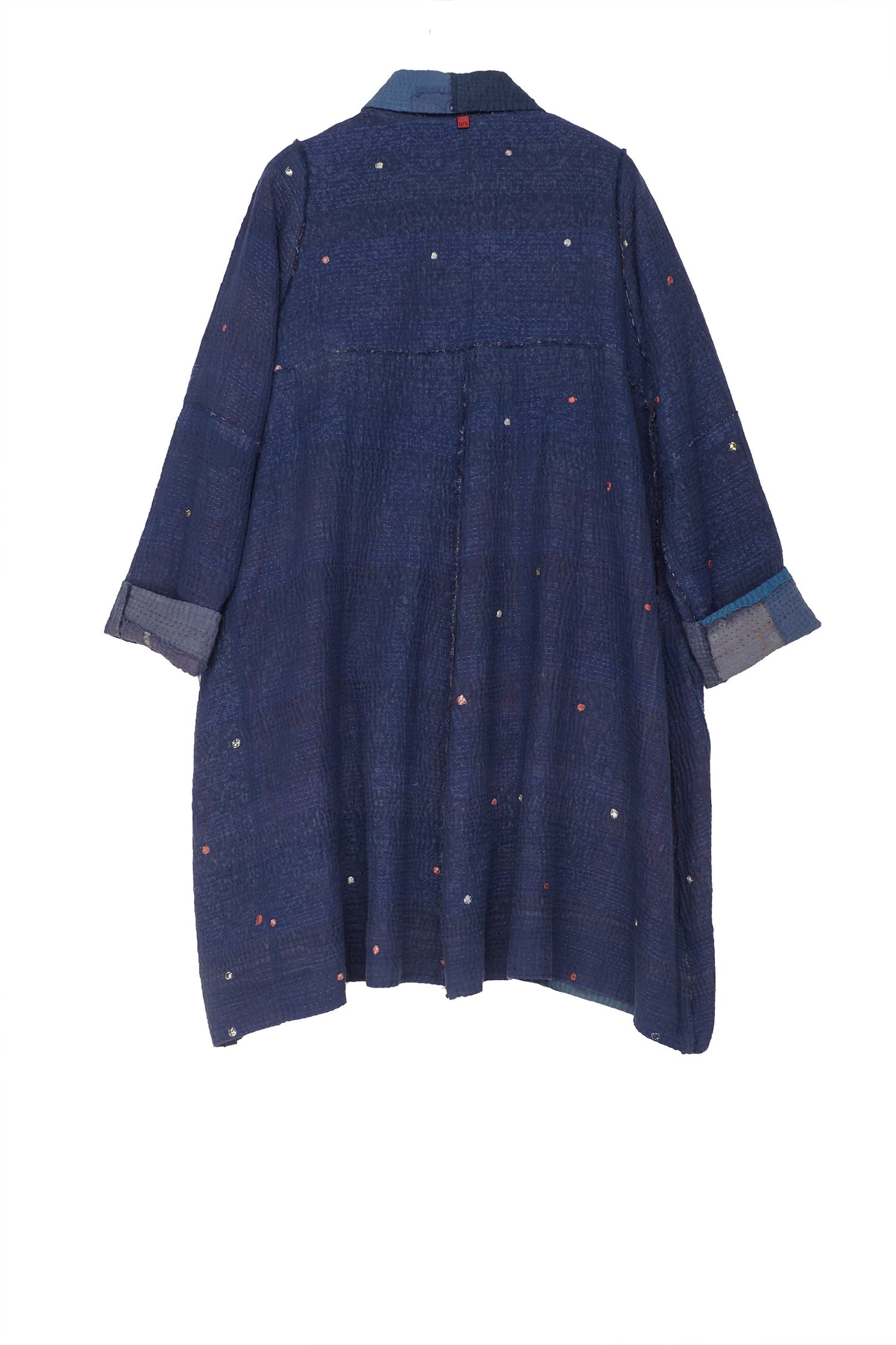 FRAYED PATCH KANTHA A-LINE DUSTER