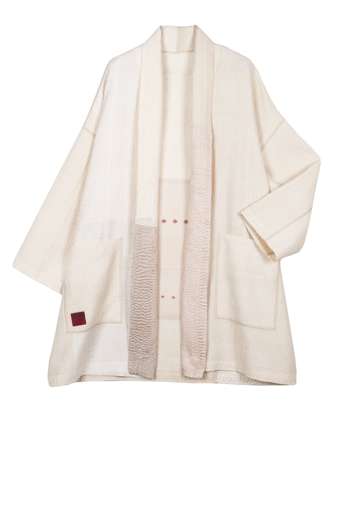 JAIPUR WHITE KANTHA HAORI JACKET