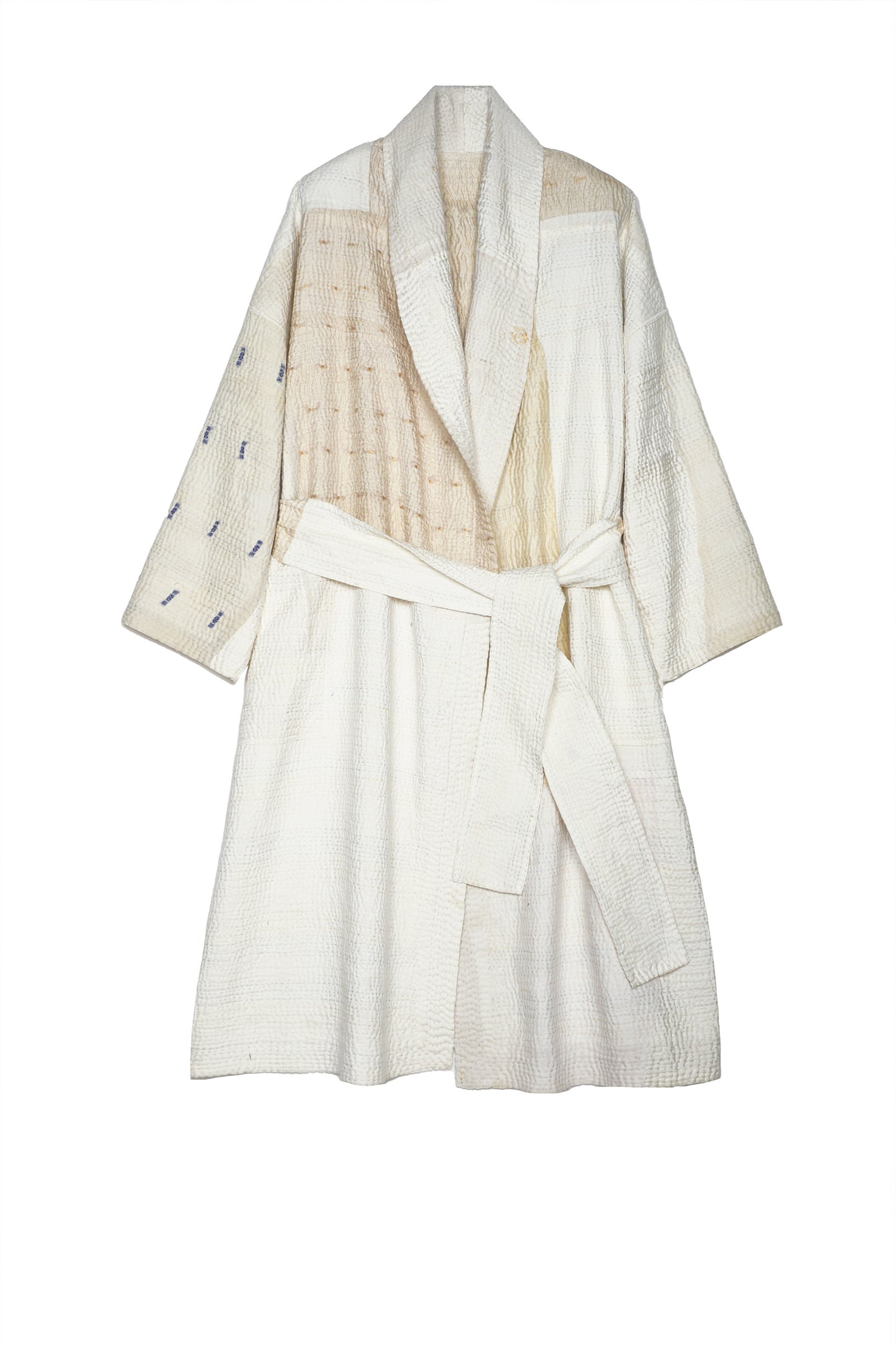 JAIPUR WHITE KANTHA SIMPLE ROBE