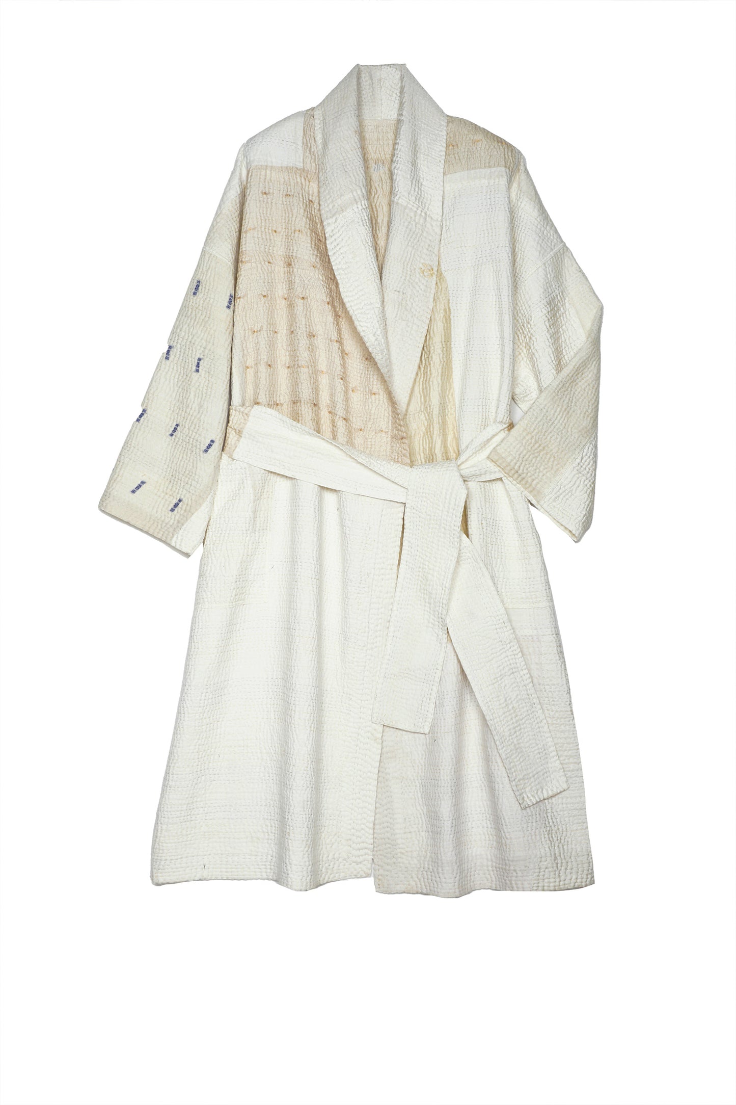 JAIPUR WHITE KANTHA SIMPLE ROBE