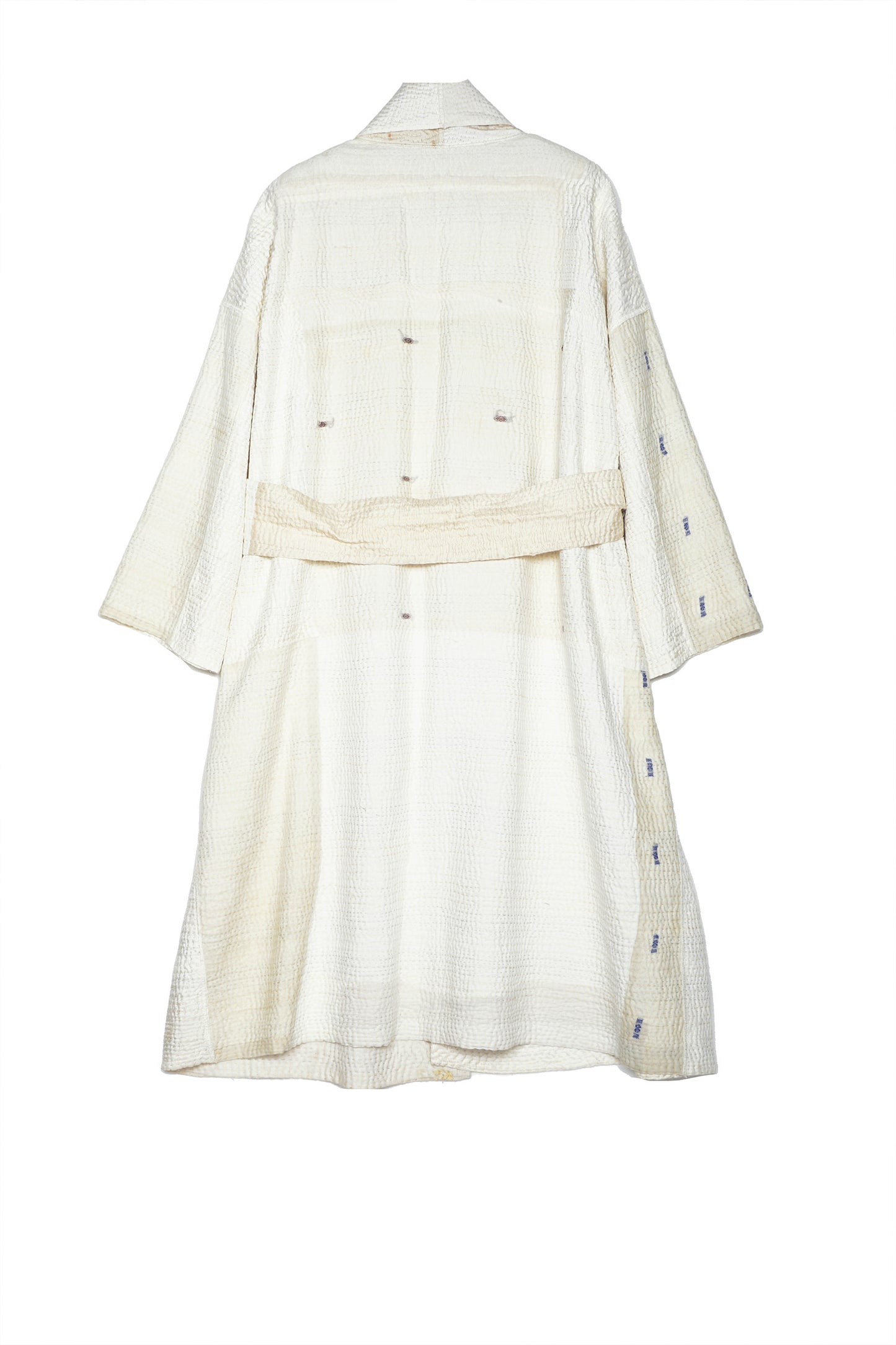 JAIPUR WHITE KANTHA SIMPLE ROBE