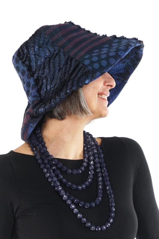 KANTHA TULIP HAT BY KYOKO MURAYAMA