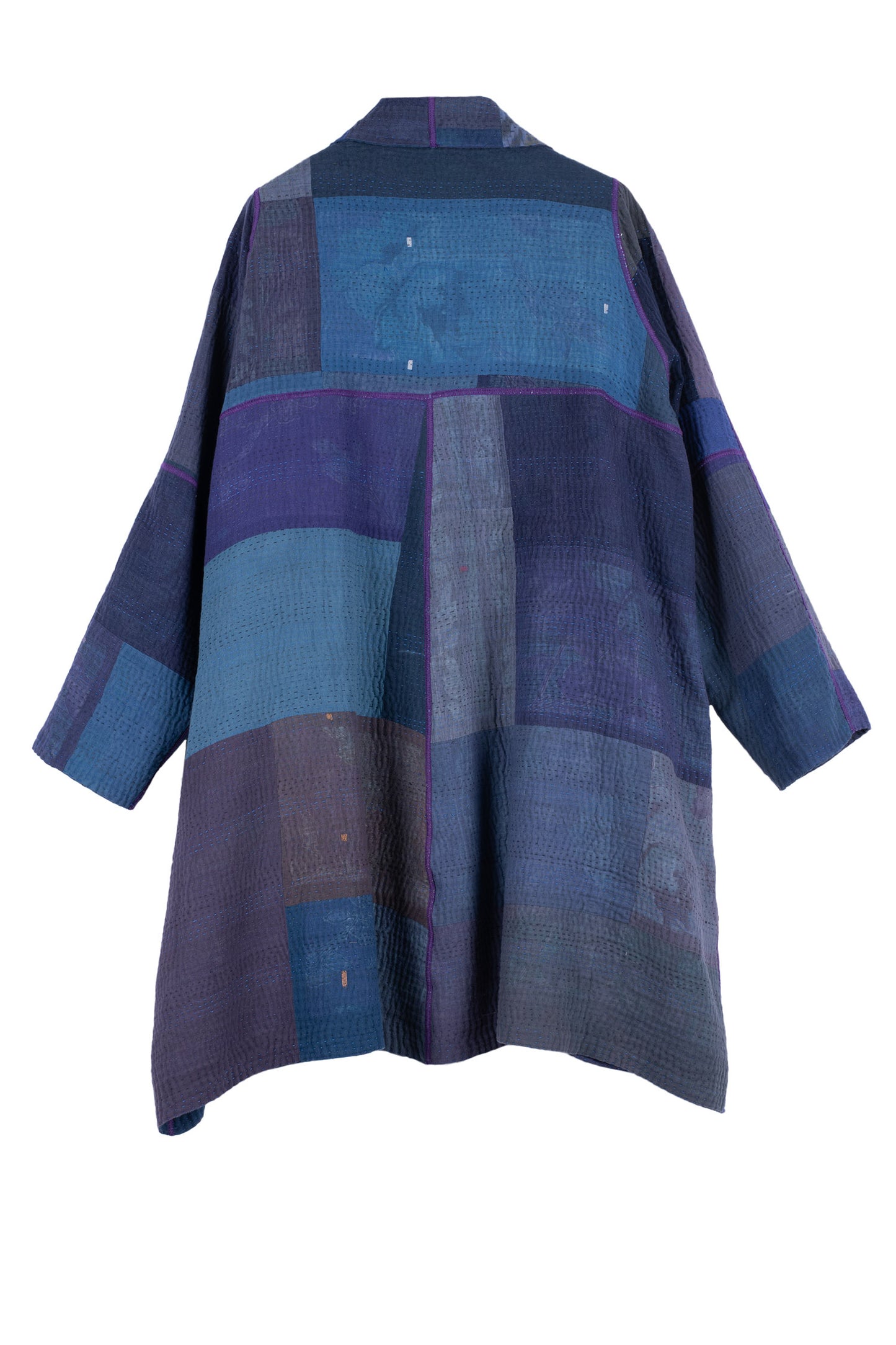 OMBRE PATCHED KANTHA A-LINE DUSTER