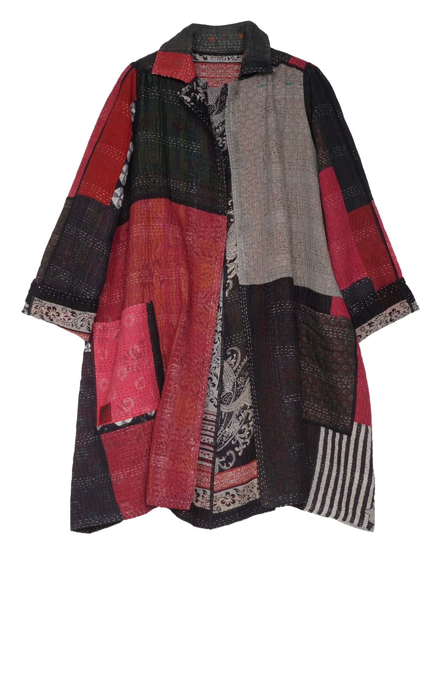 PAISLEY & PATCH KANTHA A-LINE DUSTER