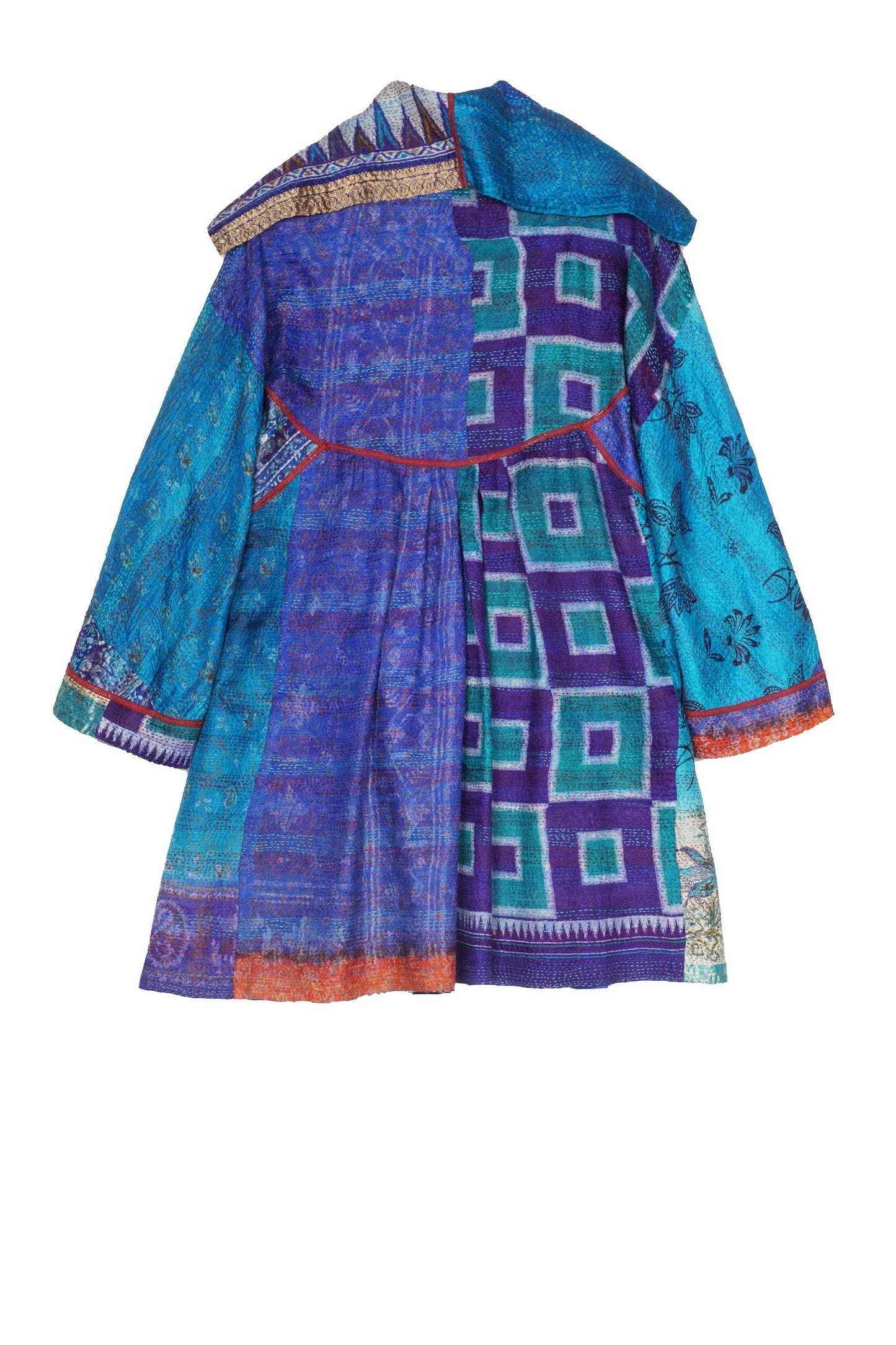 VINTAGE SILK KANTHA BACK TUCKED JKT