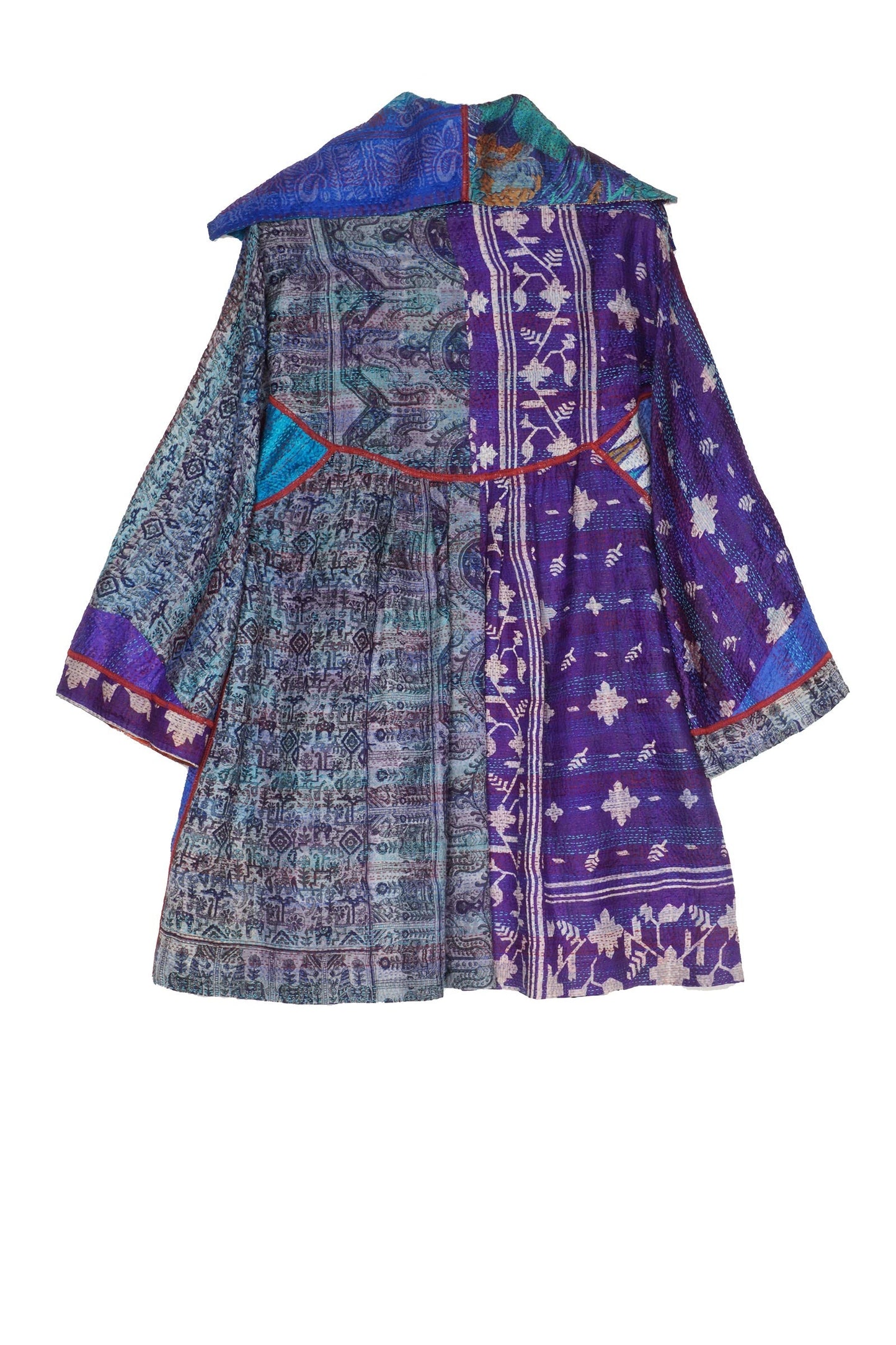 VINTAGE SILK KANTHA BACK TUCKED JKT