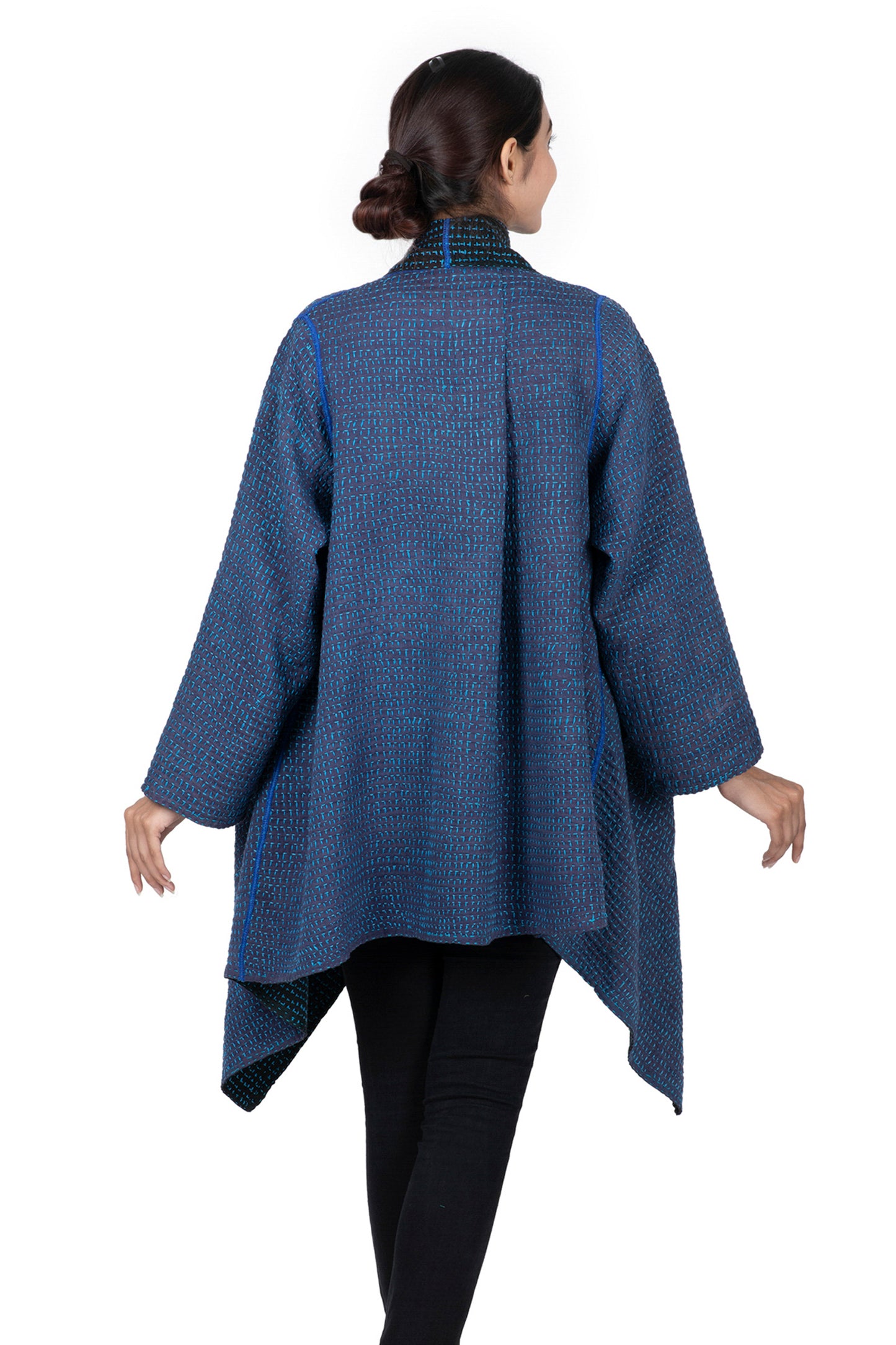 WAFFLE KANTHA DOUBLE WRAP JKT